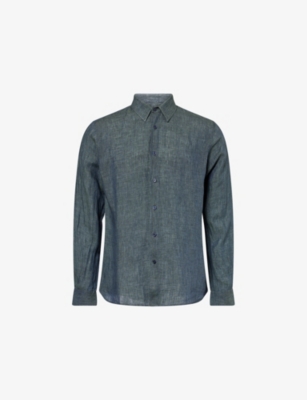 ORLEBAR BROWN: Justin Long-Sleeve Linen Shirt