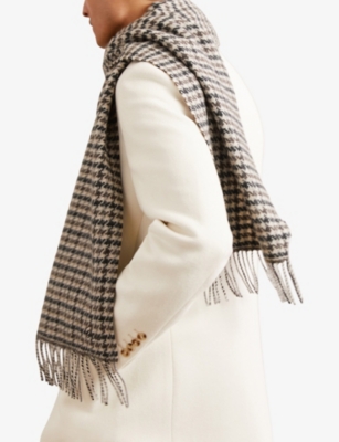 REISS: Hound Wool and Cashmere Scarf