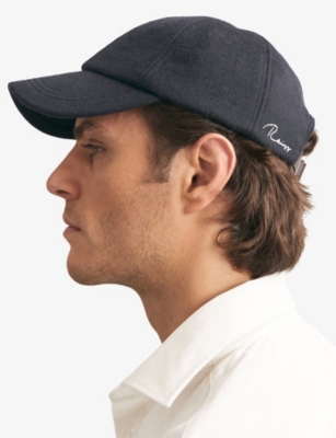 REISS: Sable Brand-Embroidered Wool-Blend Cap