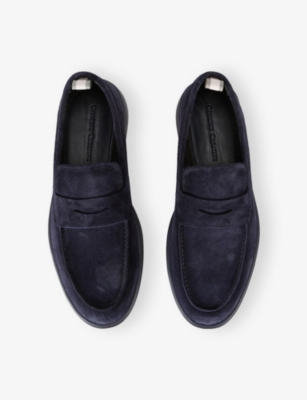 OFFICINE CREATIVE: Bones Suede Loafers