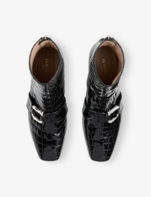 LK BENNETT: Nadina Leather Ankle Boots