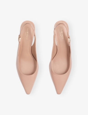 LK BENNETT: Lettie Leather Slingback Courts