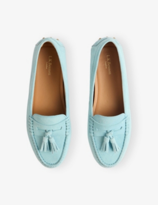 Lk Bennett Leslie Tassel Loafer In Blue