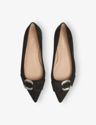 LK BENNETT: Ethel Suede Flat Pumps