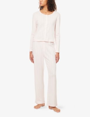 THE NAP CO: Ru & Rocka x The Nap Co Pointelle Cotton-Jersey Pyjama Set