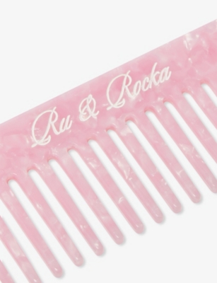 THE NAP CO: x Ru & Rocka Logo-Print Acetate Comb