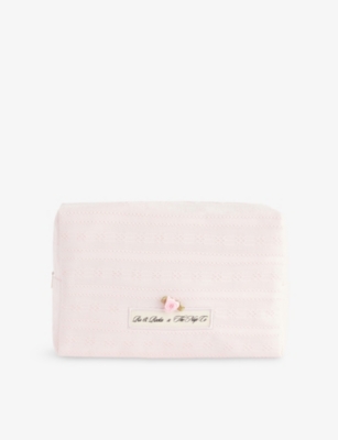 THE NAP CO: x Ru & Rocka Embroidered Cotton Make-Up Bag