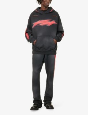 HELLSTAR: Graphic-Print Relaxed-Fit Cotton-Jersey Hoody