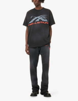 HELLSTAR: Oversized Graphic-Print Cotton T-Shirt
