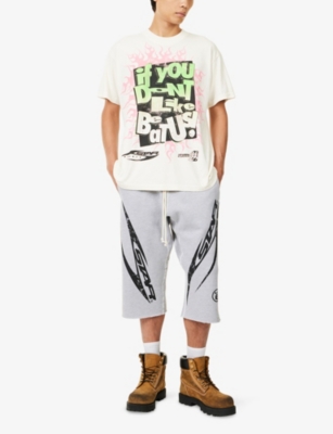 HELLSTAR: Oversized Graphic-Print Cotton T-Shirt