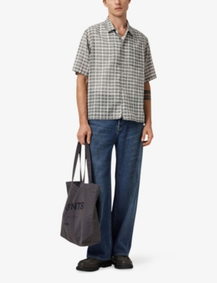 ALLSAINTS: Sandy Short-Sleeve Checked Cotton Shirt
