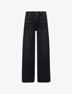 PAIGE: Anessa Wide-Leg Cotton-Blend Jeans