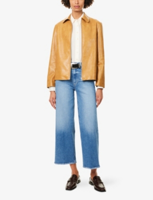 Paige Womens Buckingham Sasha Wide-ankle-leg Stretch-denim Blend Jeans In Blue