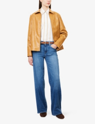 PAIGE: Tatum Wide-Leg Stretch-Denim Blend Jeans