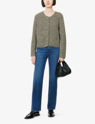 Paige Womens Sound Check Stevie Straight-leg Denim Jeans In Blue