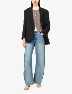 Paige Womens Terrin Arellia Barrel-leg Denim Jeans