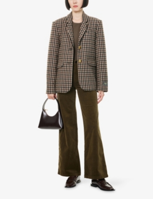 PAIGE: Anessa Corduroy Stretch-Cotton Blend Trousers