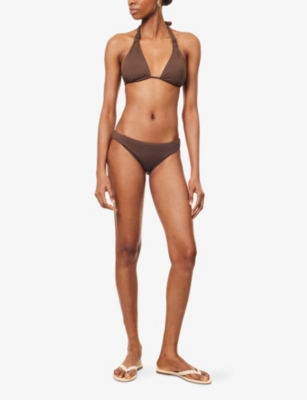 Seafolly Womens Dark Chocolate Collective Hipster Bikini Bottoms In Brown