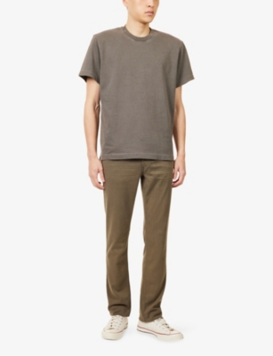 Paige Mens Vintage Desert Taupe Lennox Slim-fit Stretch-woven Jeans In Green