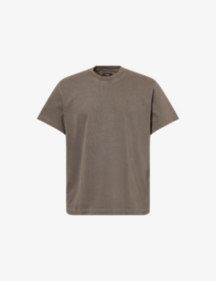 Paige Mens Vintage Deep Chocolate Serano Boxy Cotton-jersey T-shirt Xl In Brown