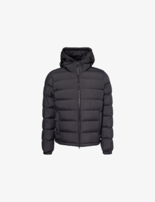 Moncler Mens Black Laveraet Padded Shell Jacket In Black