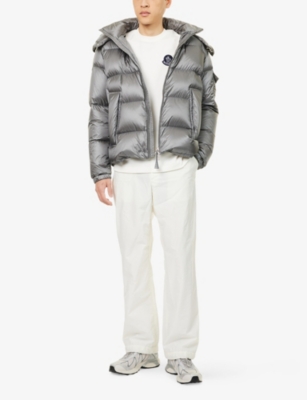 Moncler Cotton T-shirt With Ribbed Crew Neck And Signature Logo Patches In White