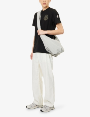 MONCLER: Logo-Print Crewneck Cotton T-Shirt