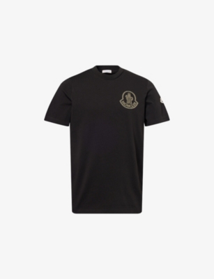 MONCLER: Logo-Print Crewneck Cotton T-Shirt
