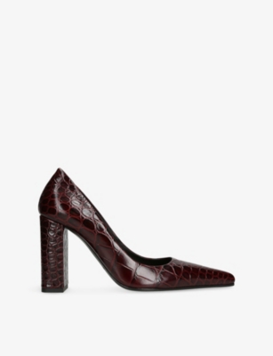 Alaïa Show Pointed Toe Lizard Embossed Pump In Animal Print