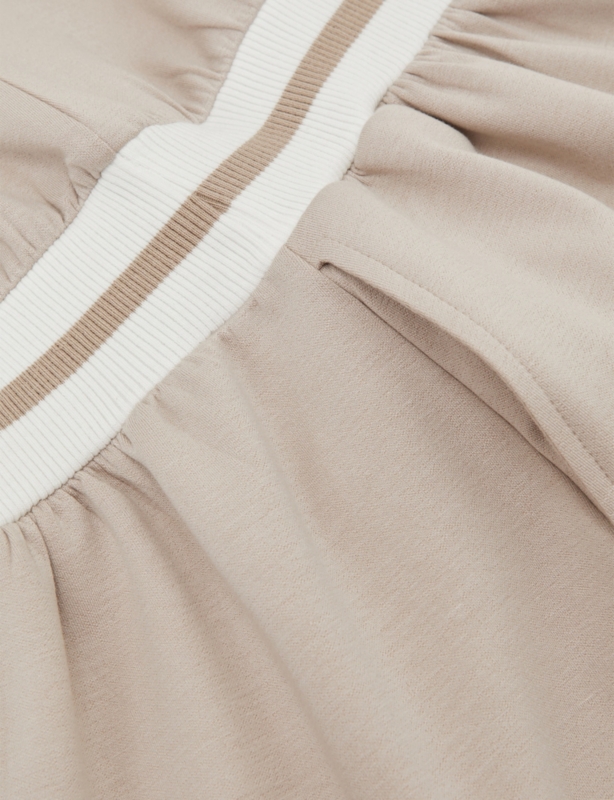 Giovanna Striped-Trims Stretch-Woven Dress 9-13 Years