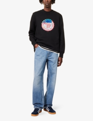 PS BY PAUL SMITH: Zebra Graphic-Print Long-Sleeves Sweatshirt