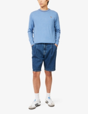 PS BY PAUL SMITH: Regular-Fit Zebra Cotton-Blend Jumper