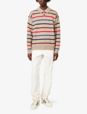 PS BY PAUL SMITH: Striped Long-Sleeve Wool-Blend Jumper