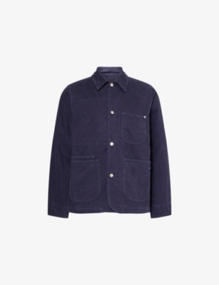 Ps By Paul Smith Mens Blue Work Relaxed-fit Denim Jacket Xl In Blue