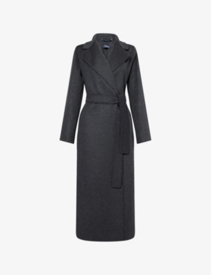 S MAX MARA: Poldo Belted Virgin-Wool Coat