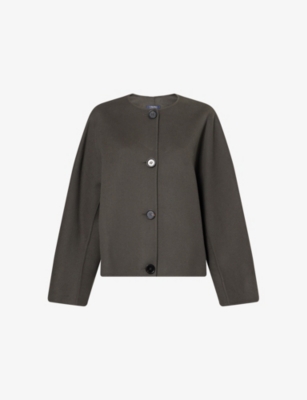 S MAX MARA: Kate Long-Sleeve Wool Jacket