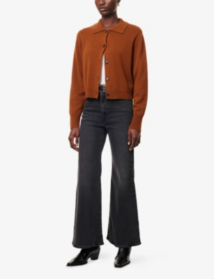 Levi's Womens On The Town No Crackle Ribcage Bell High-rise Denim Jeans