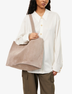 Studio Nicholson Womens Clay Double Suede Tote Bag