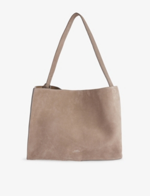 Studio Nicholson Womens Clay Double Suede Tote Bag