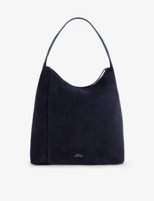 Studio Nicholson Womens Darkest Navy Type 2 Leather Hobo Bag In Blue