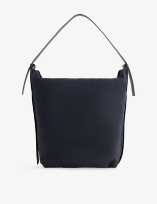Studio Nicholson Womens Black Airport Large Woven Shoulder Bag In Black
