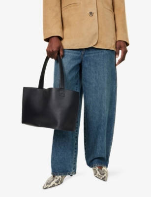 STUDIO NICHOLSON: Medium Reflection Leather Tote Bag