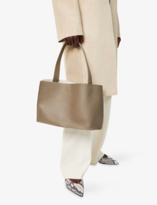 Medium Reflection Leather Tote Bag