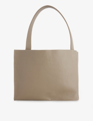 Medium Reflection Leather Tote Bag
