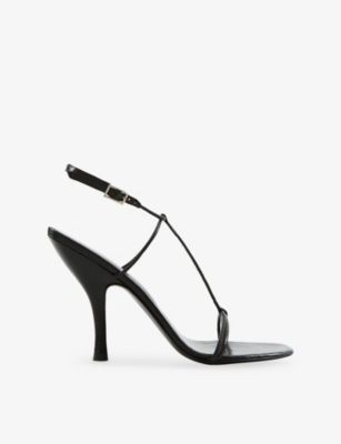 Jude 105mm Mixer Ankle-tie Heeled Sandals In Black