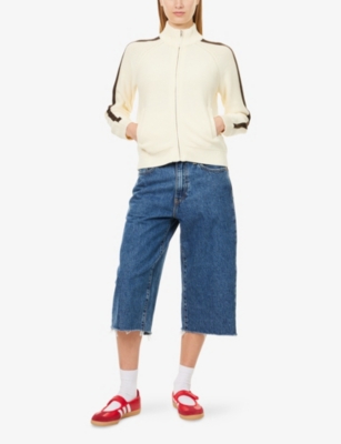 Levi's Womens Song Of The Year 478 Baggy Capri Denim Shorts In Blue
