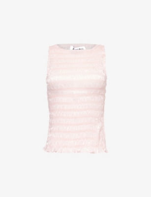 AMY LYNN: Sonya Shirred Woven Top