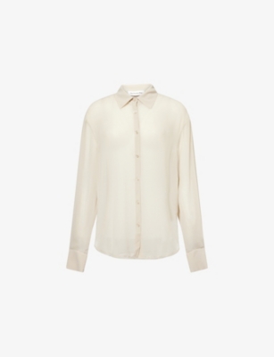 THE FRANKIE SHOP: Peri Sheer Georgette Woven Shirt