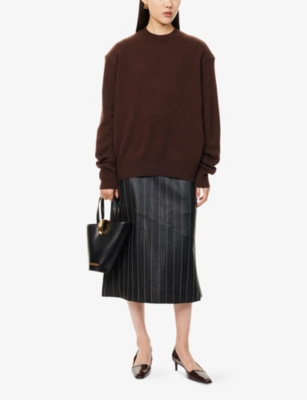 THE FRANKIE SHOP: Basel Crew Neck Fine-Knit Cotton-Blend Jumper
