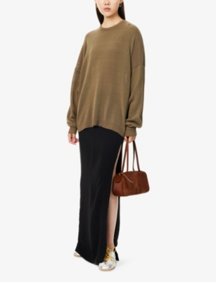 THE FRANKIE SHOP: Basel Crew Neck Fine-Knit Cotton-Blend Jumper
